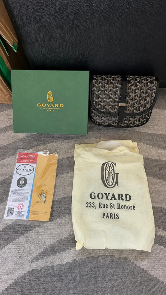 Goyard Messenger Bag Zwart - Stijlvol & Praktisch, Ophalen of Verzenden, Nieuw, Zwart, Overige typen