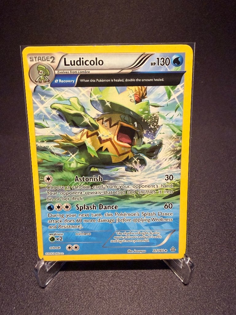 Ludicolo 37/160 XY - Pokémon kaart, Ophalen of Verzenden, Zo goed als nieuw, Losse kaart