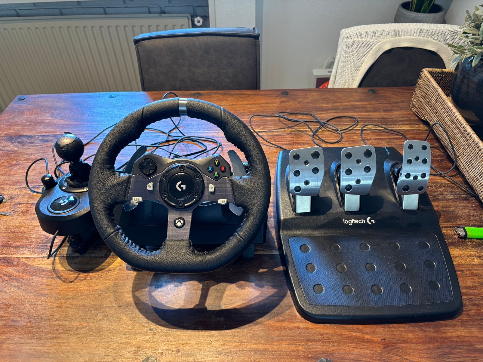 Nieuw! Logitech g920 driving force racestuurtje, Spelcomputers en Games, Ophalen, Zo goed als nieuw, Stuurtje of Sportattribuut