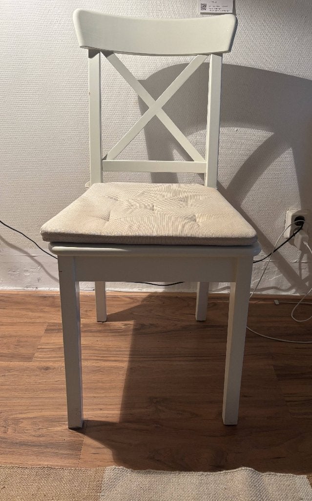 stoel, Huis en Inrichting, Stoelen, Ophalen, Gebruikt, Wit, Eén