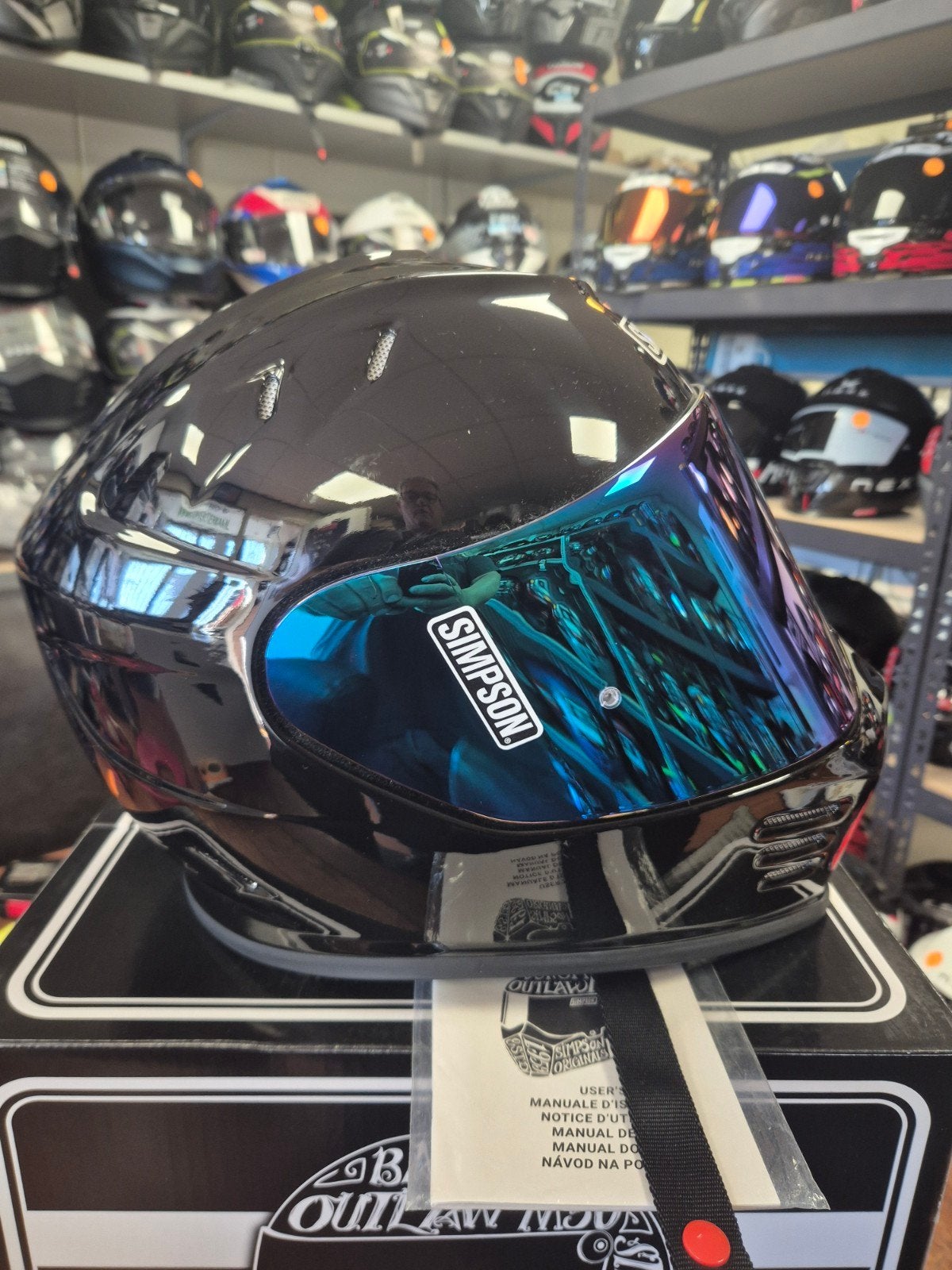 simpson venom, glans zwart, maat M, Motoren, M, Dames, Ophalen of Verzenden, Nieuw met kaartje