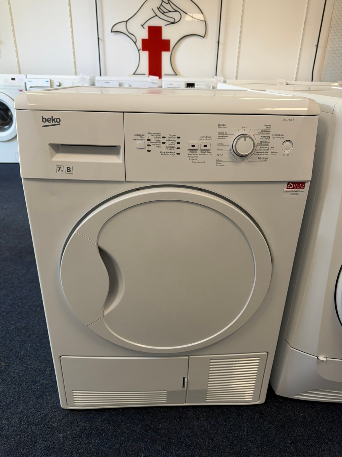 Beko condensdroger 7kg incl garantie&bezorgen, Ophalen, Nulachtenvijftig.nl, Zo goed als nieuw, 85 tot 90 cm