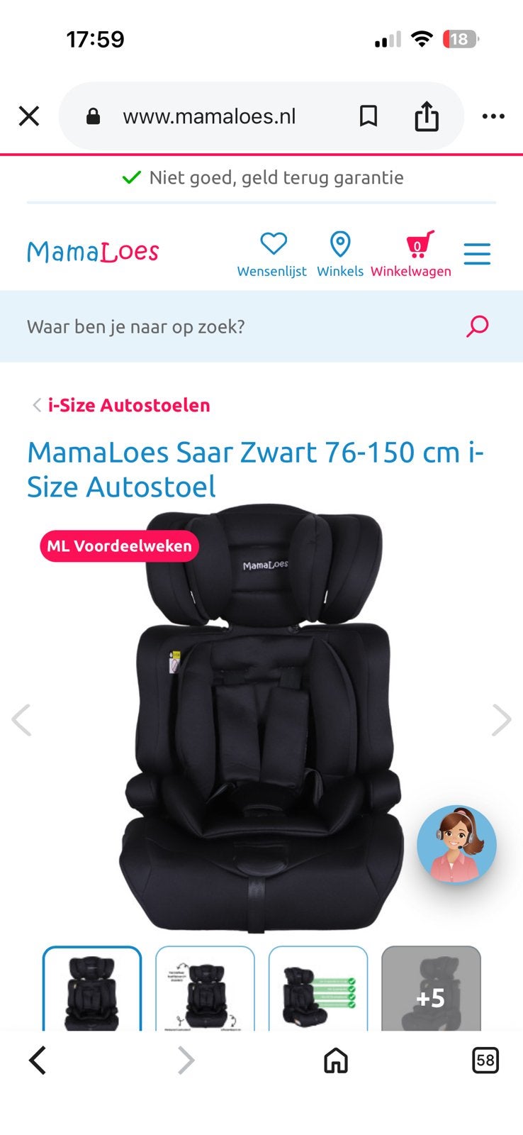 Autostoel, Overige merken, Autogordel, Ophalen of Verzenden, Zo goed als nieuw