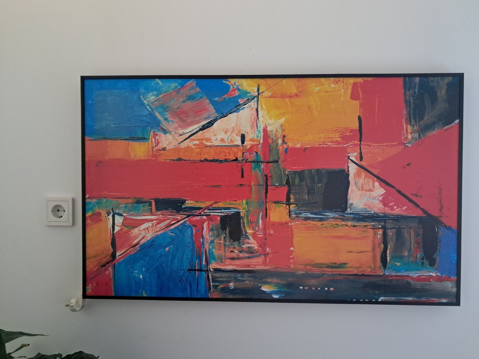 Infrarood verwarmingspaneel schilderij 100x60cm, Doe-het-zelf en Verbouw, Ophalen, 30 tot 80 cm, Radiator, 60 tot 150 cm