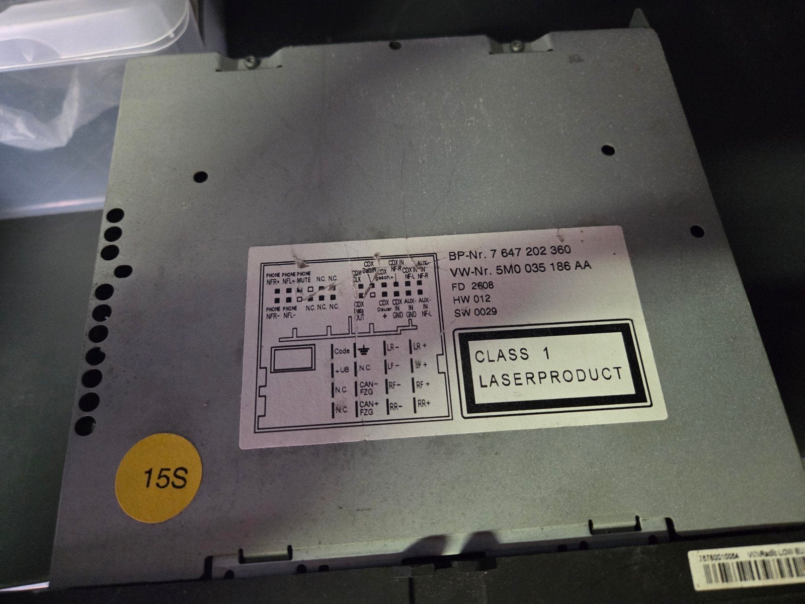 Volkswagen RCD 310 Radio CD-speler - VW-Nr. 5M0 035 186 AA, Ophalen of Verzenden, Gebruikt