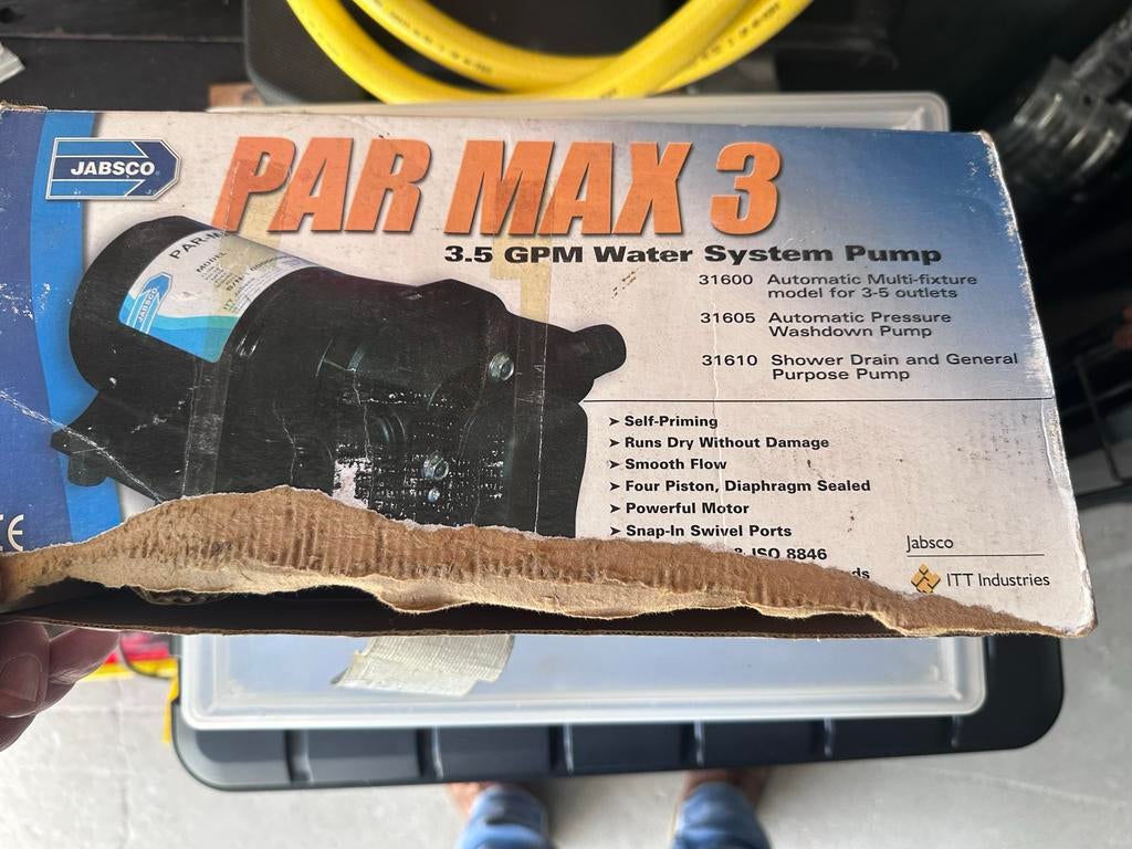 JABSCO PAR MAX 3 Waterpomp - 3.5 GPM Water System Pump, Ophalen, Nieuw, Elektrisch, Overige typen