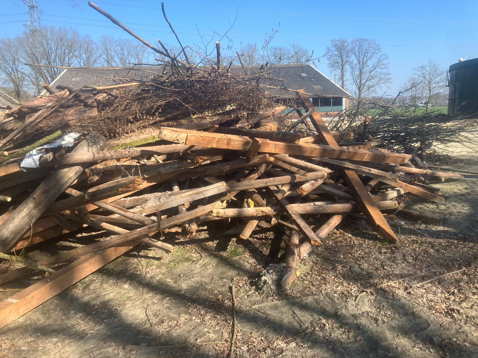 Brand hout haardhout, Minder dan 3 m³, Ophalen