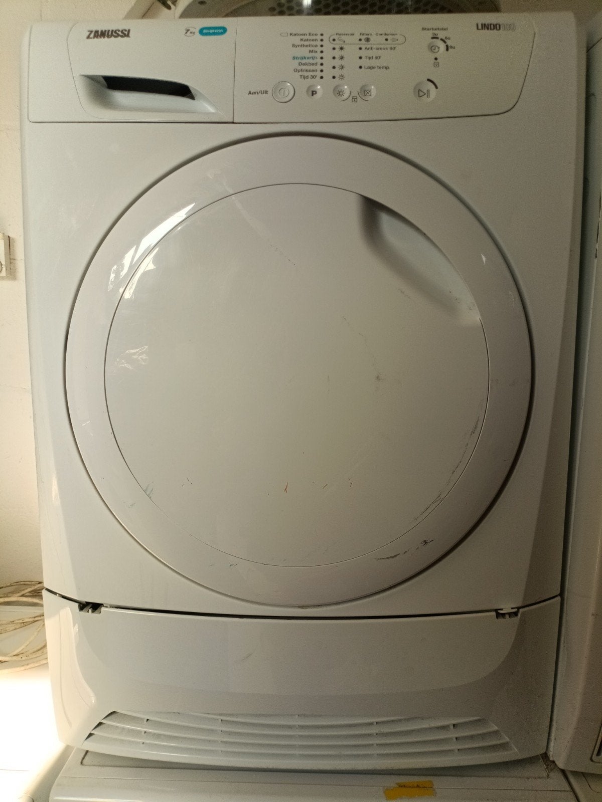 Zanussi Lindo 100 condensdroger ( met garantie ), 6 tot 8 kg, Ophalen of Verzenden, Zo goed als nieuw, 85 tot 90 cm
