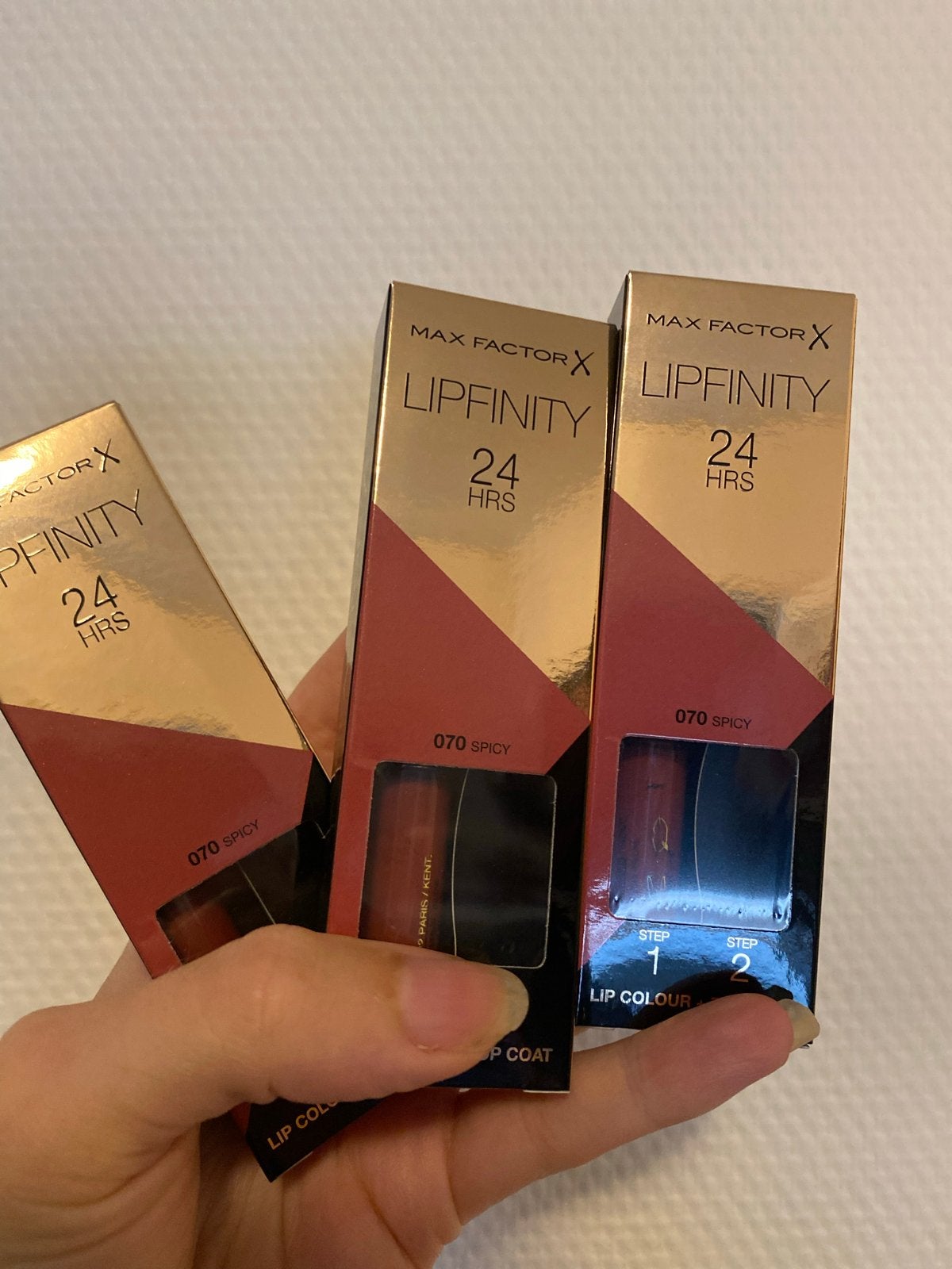 Max Factor Lipfinity 24 HRS - 070 Spicy (zonder topcoat), Nieuw, Ophalen of Verzenden, Make-up, Overige kleuren