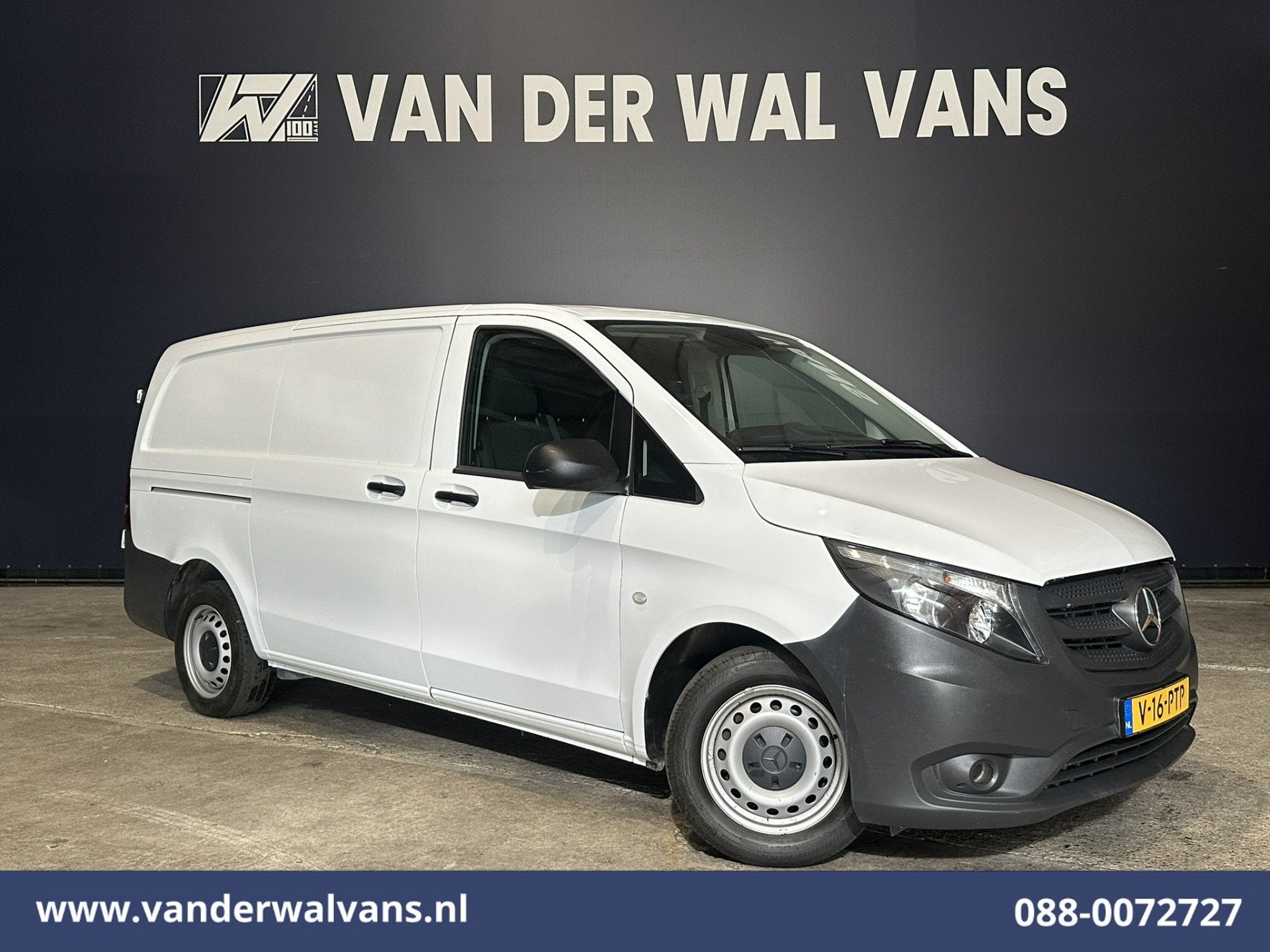 Mercedes-Benz Vito 116 CDI 164pk L2H1 Euro6 Airco | Camera |, Gebruikt, 4 cilinders, 2000 kg, Wit