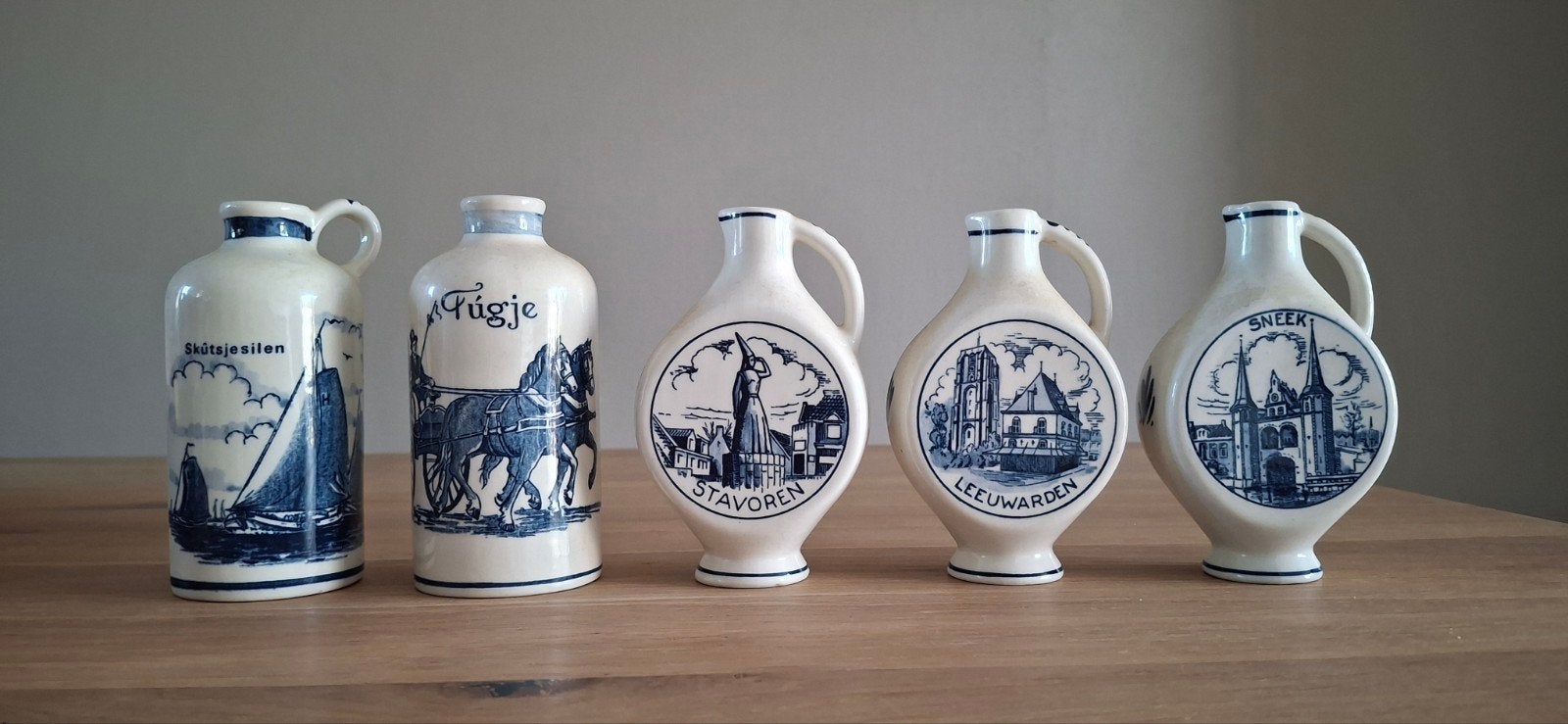 Antiek set Delfts Blauwe bierpul, Ophalen of Verzenden