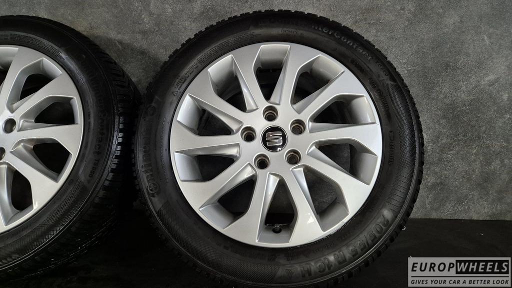 16 inch Seat Leon Audi A3  Golf 7 8 Winterbanden 205 55, Gebruikt, -, Banden en Velgen, -