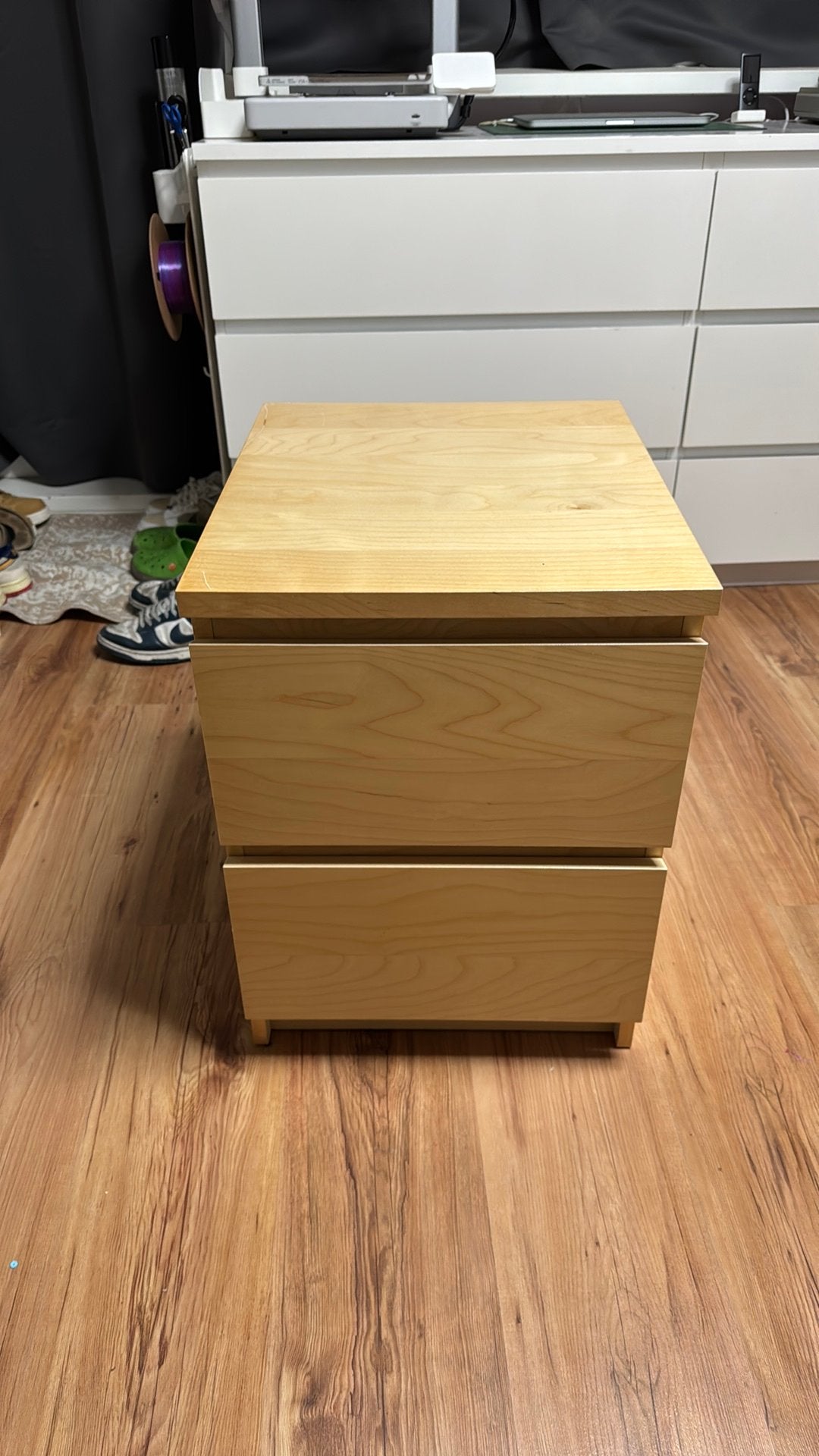 Malm 2 lade kast, Ophalen of Verzenden, Zo goed als nieuw