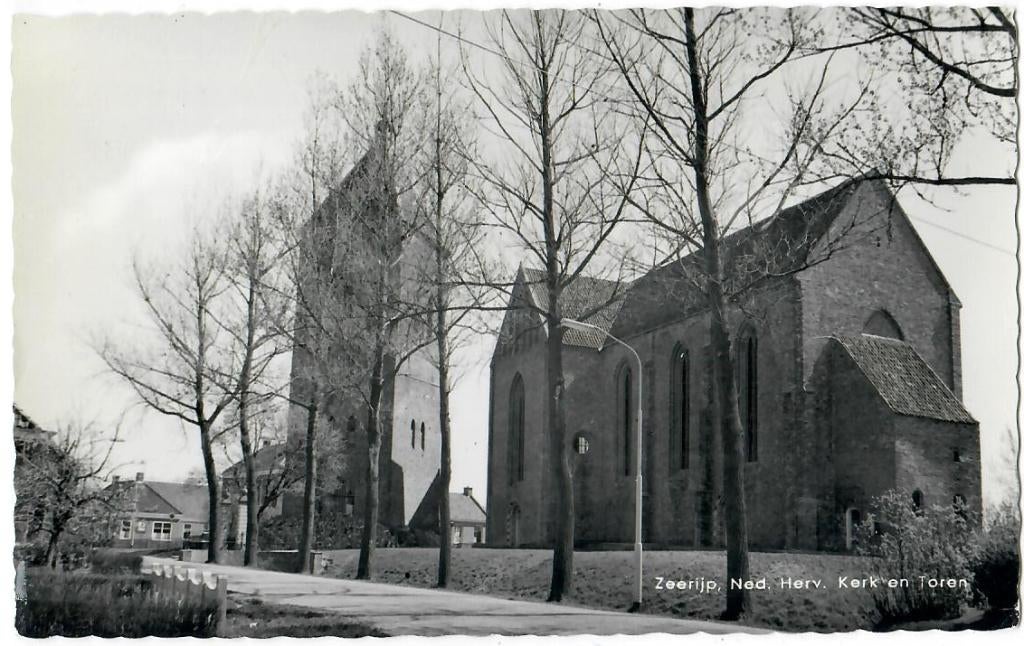 Zeerijp - Ned. Herv. Kerk en Toren, Verzenden, 1960 tot 1980, Ongelopen, Groningen