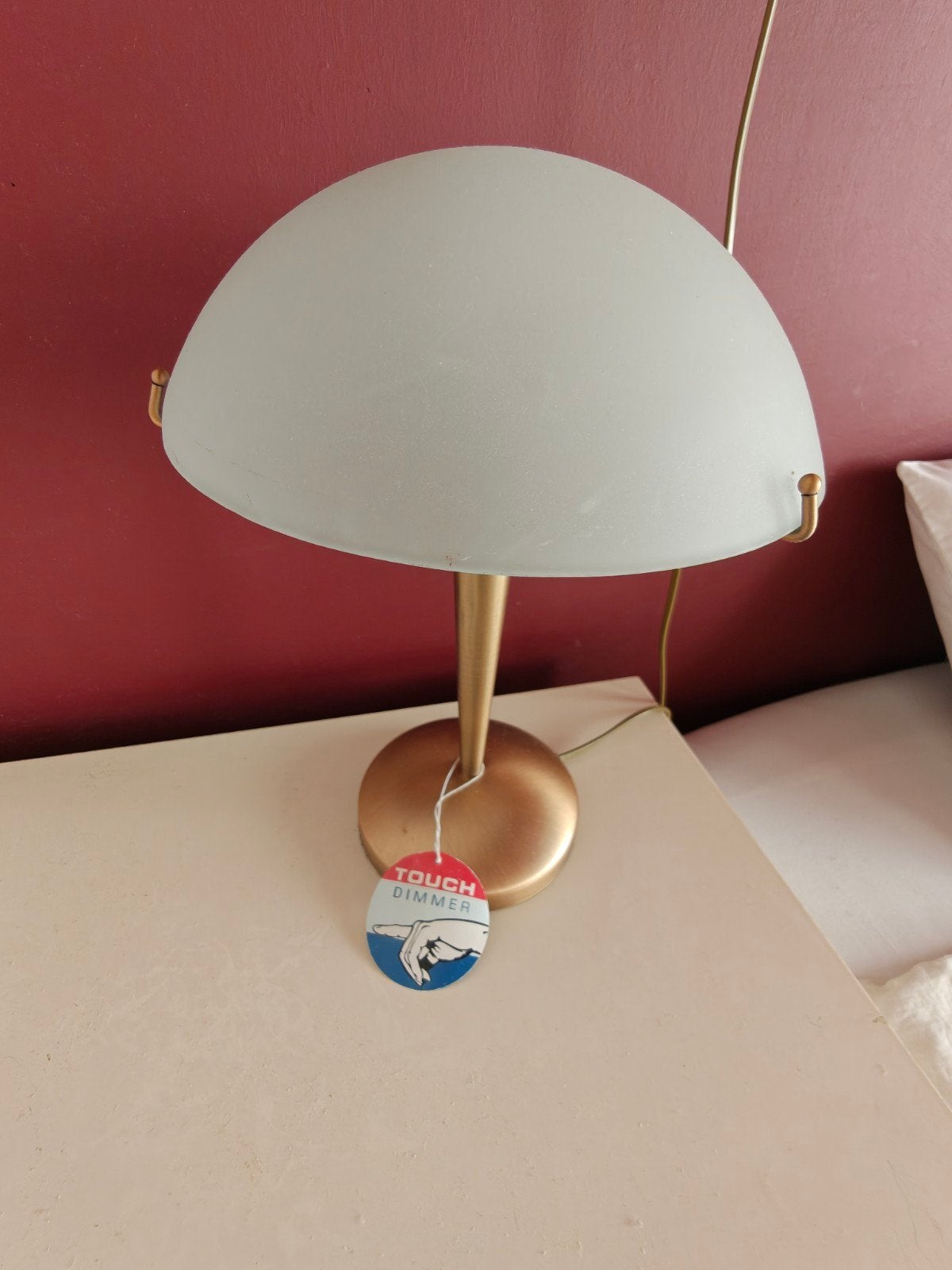 2 stuks tafellampen met touch dimmer, Ophalen, Gebruikt, Overige merken, Goud