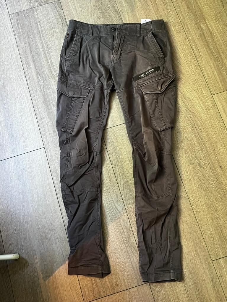 PME Legends Nordrop Cargobroek Grijs 31/34, Kleding | Heren, Spijkerbroeken en Jeans, Overige jeansmaten, Ophalen of Verzenden