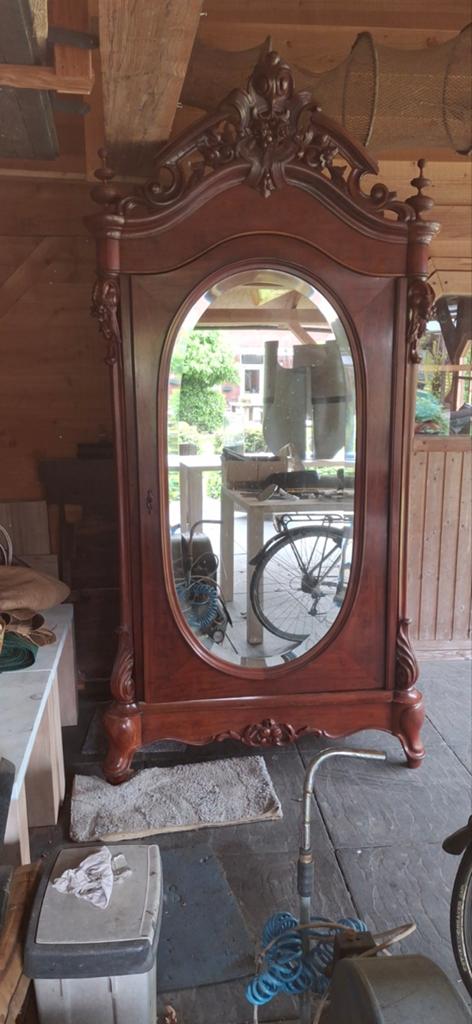 Biedermeier spiegelkast, Ophalen of Verzenden