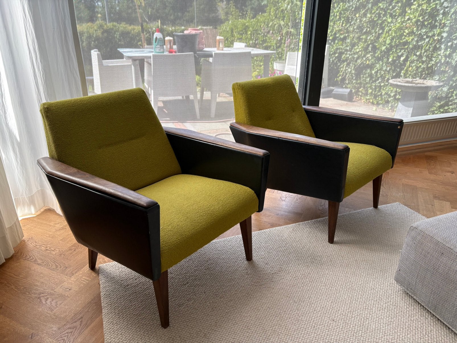 Vintage fauteuils (2 stuks), Ophalen, Gebruikt, Twee