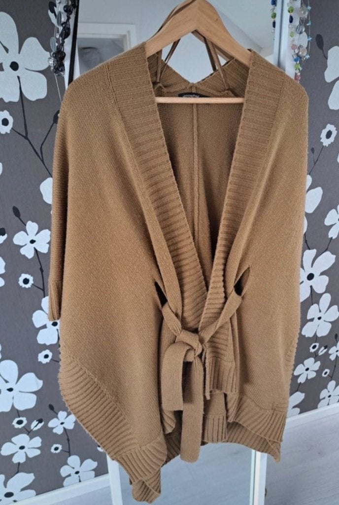 Atmosphere poncho trui vest one size bruin bruine, Verzenden, Gedragen, Maat 38/40 (M), Bruin
