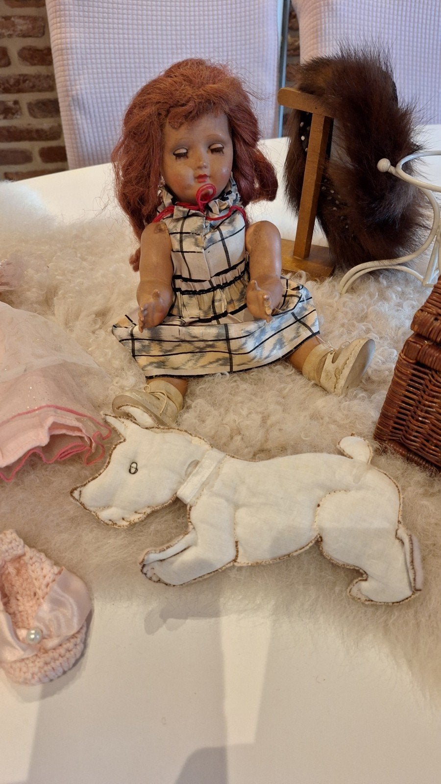 Vintage pop Bella met accessoires, Verzamelen, Ophalen of Verzenden, Gebruikt, Pop