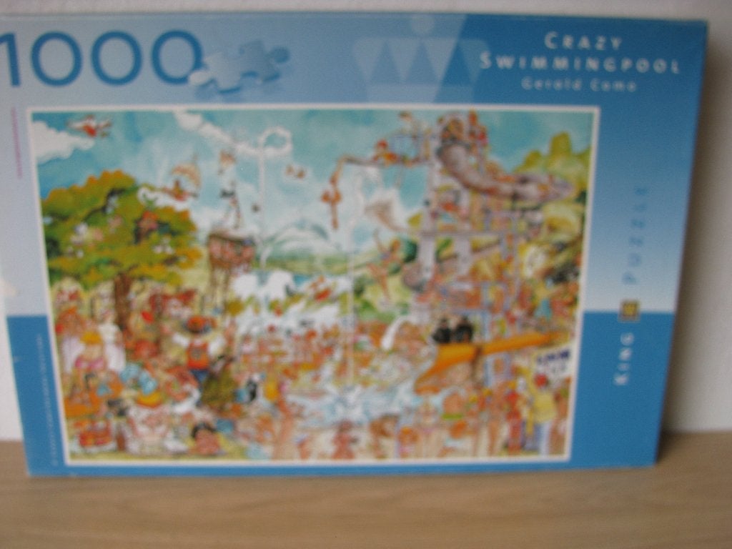 Puzzel - Crazy Swimmingpool 1000 stukjes, Ophalen, 500 t/m 1500 stukjes, Zo goed als nieuw, Legpuzzel