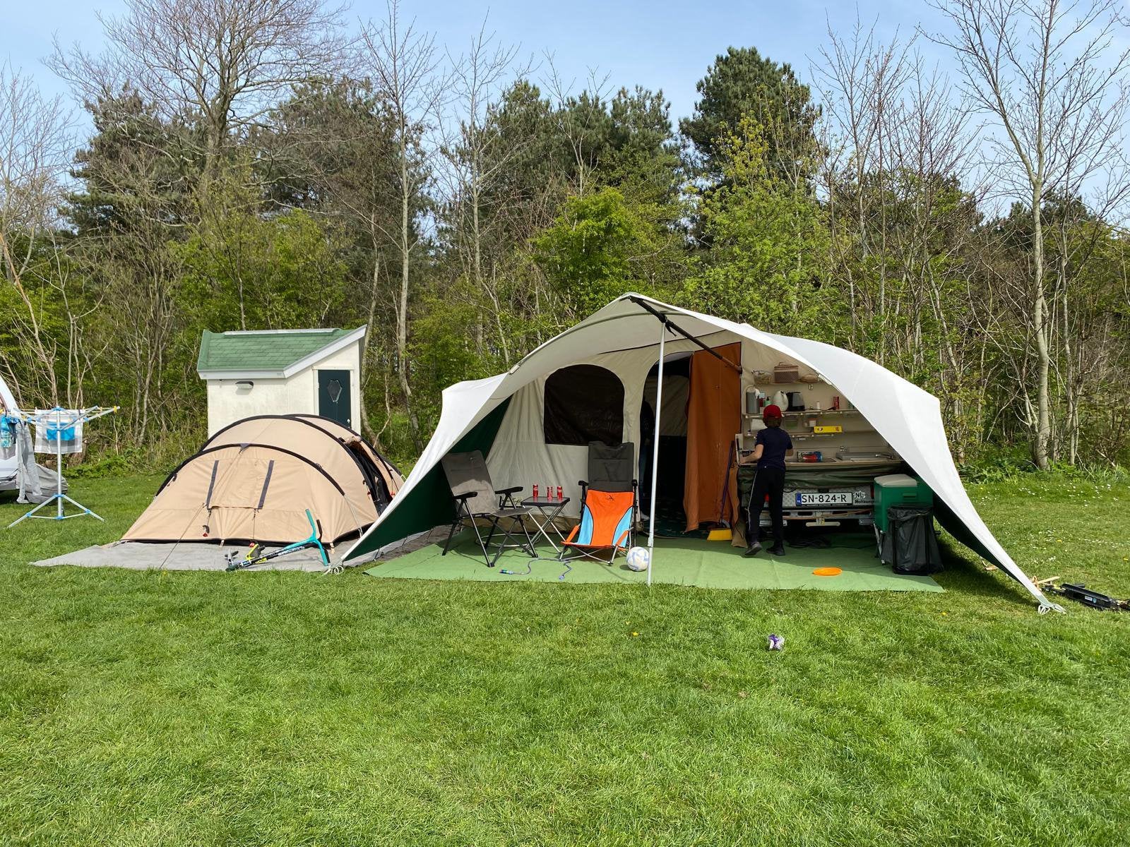 Holthamper Kyte S met kindertent, Ophalen, Tot en met 3, Aanwezig, Holtkamper