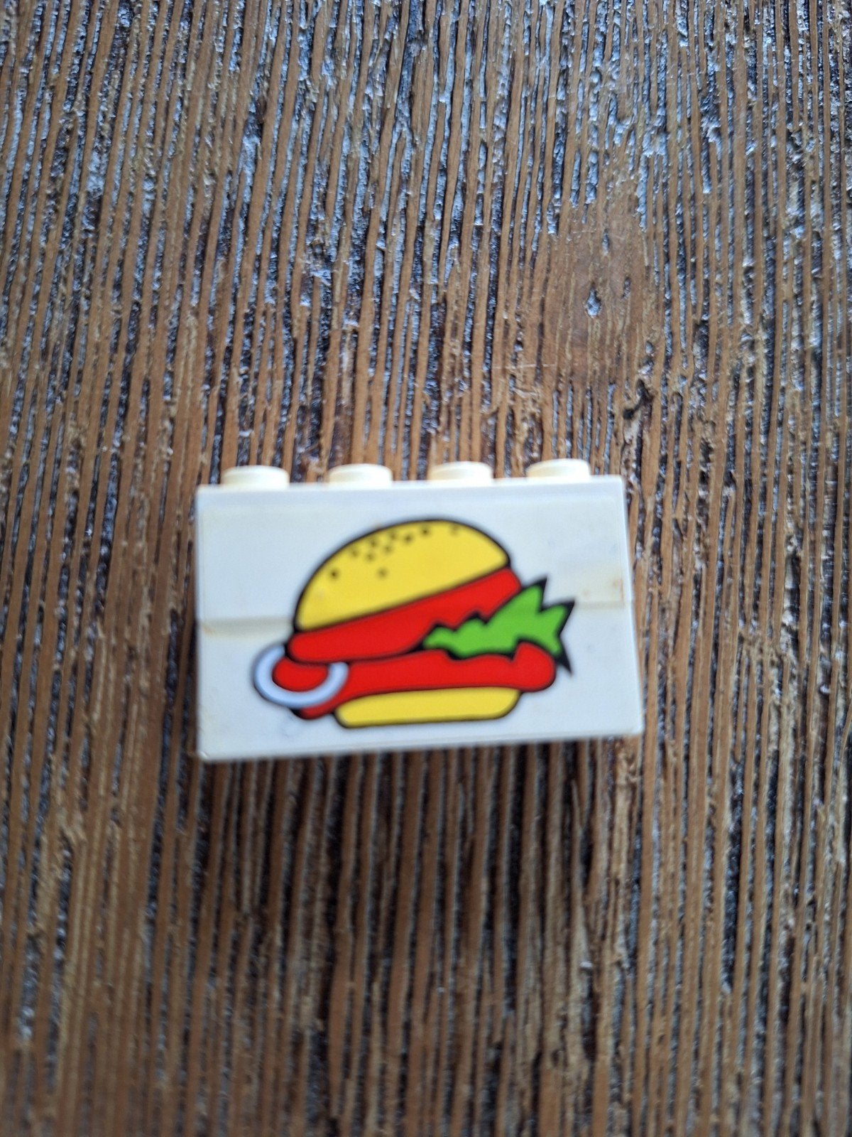 Vintage Lego Hamburger Steen - Zeldzaam Verzamelobject, Kinderen en Baby's, Gebruikt, Overige thema's, Verzenden, Lego