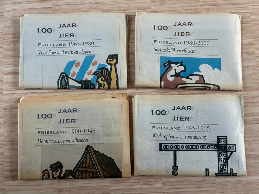 100 jaar Friesland 4 speciale LC uitgiftes uit 1998 en 1999, Boeken, Ophalen of Verzenden, Zo goed als nieuw