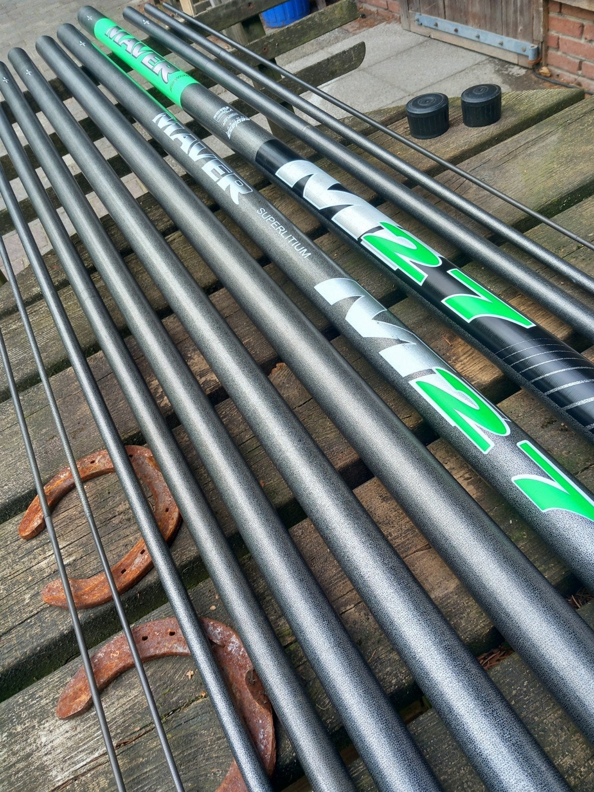 Prachtige Maver M27 incl cupset >>13 meter, Ophalen, Gebruikt, Vaste hengel