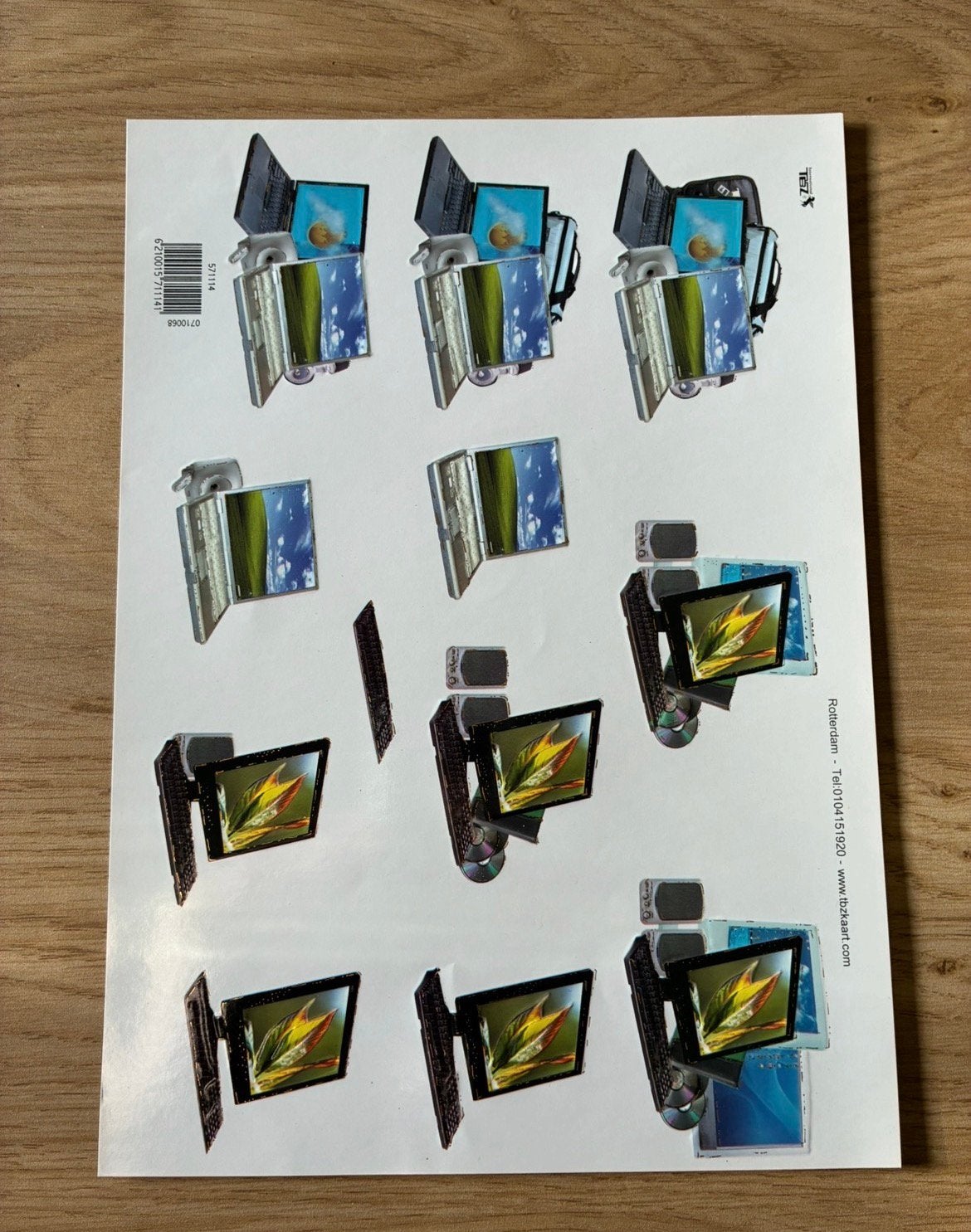 3D knipvel laptop/computer, Ophalen, Nieuw, Knipvel