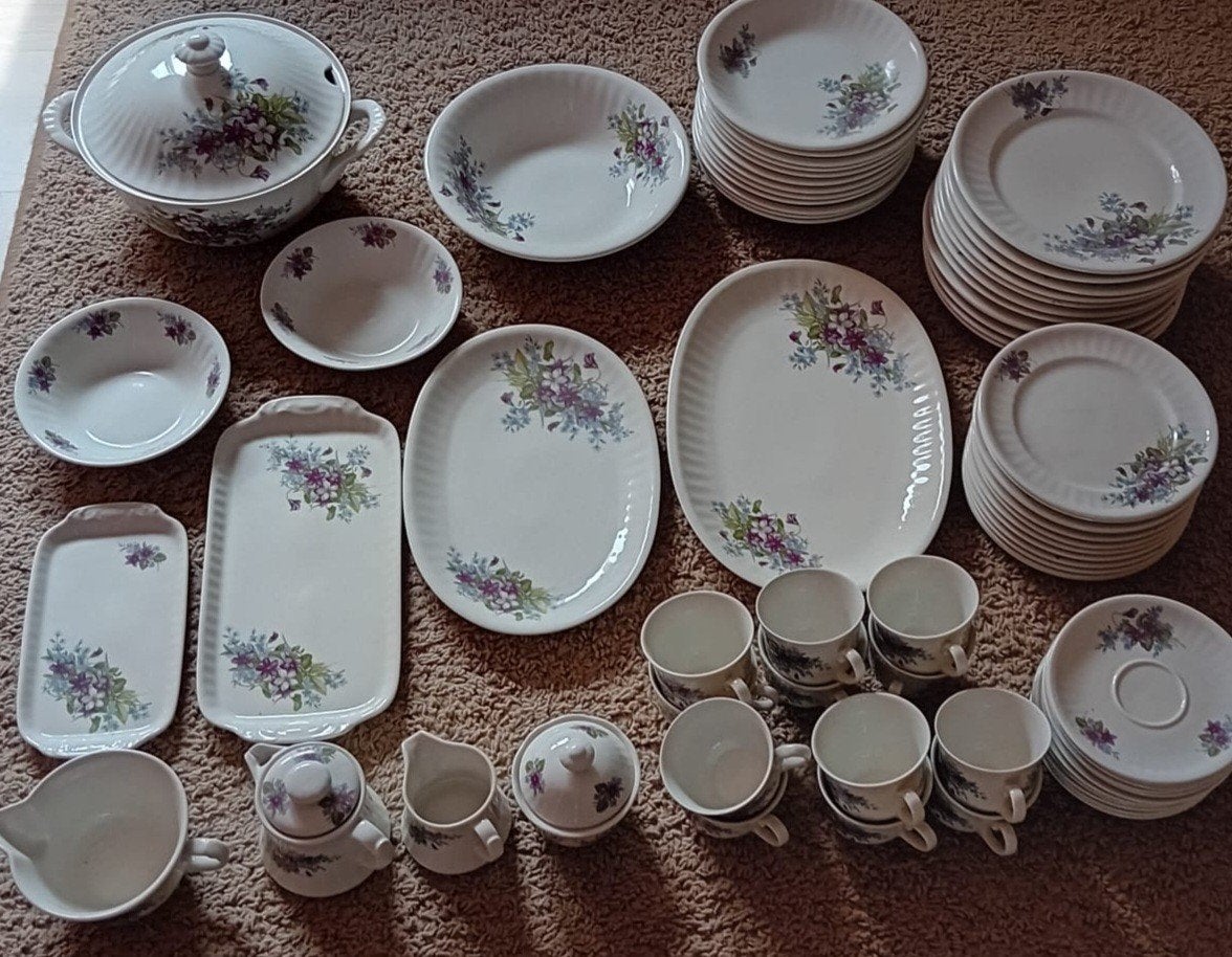 12 delig koffie/eet servies, Huis en Inrichting, Keuken | Servies, Ophalen, Porselein, Overige stijlen