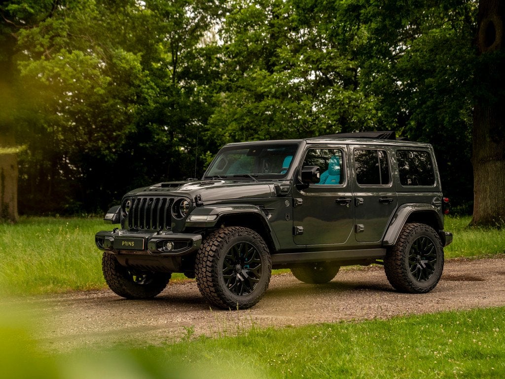 Jeep Wrangler Brute Richmond 4xe 380 Sahara | 1e eigenaar, Auto's, Jeep, Automaat, Euro 6, 4 cilinders, Cabriolet