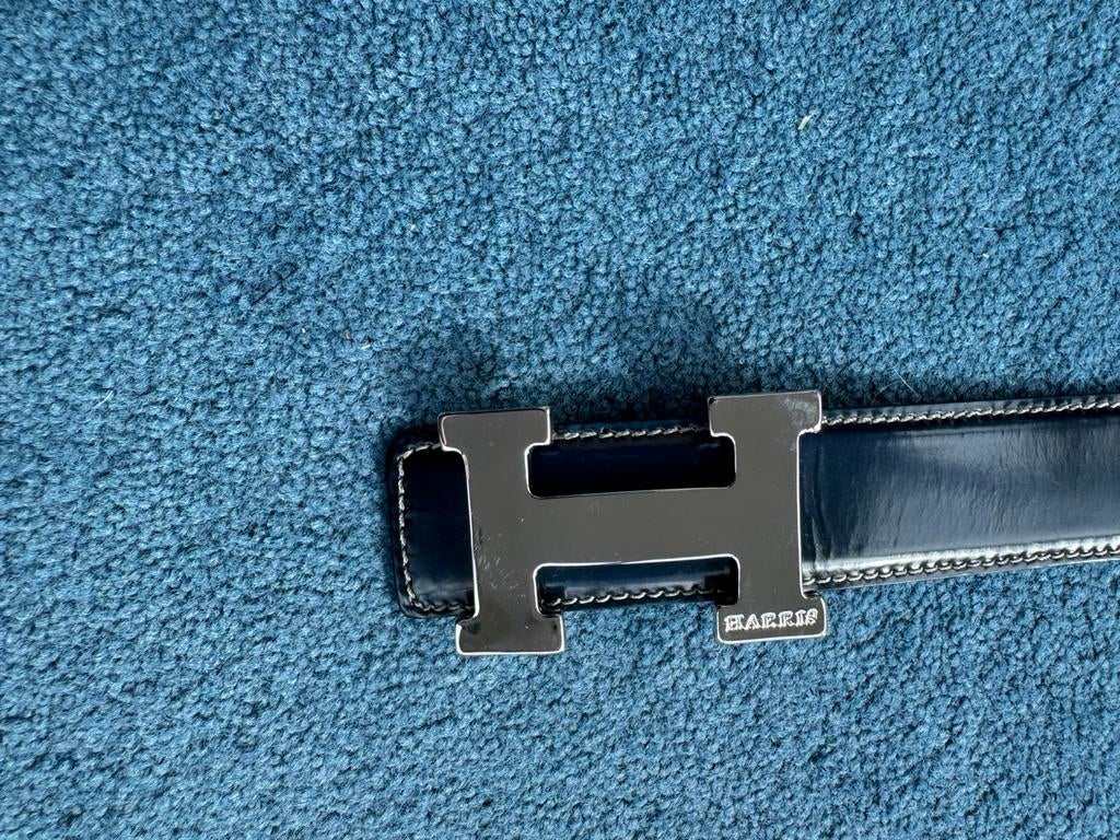 NIEUW  Harris riem 105-120 cm met H-logo Blauw, Overige kleuren, Verzenden, Echt leder, Nieuw