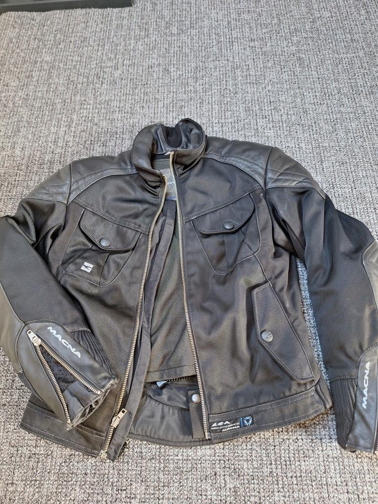 Macna motorjas textiel/leer - Dames maat xs, Motoren, Kleding | Motorkleding, Jas | textiel, Ophalen of Verzenden, Dames, Tweedehands
