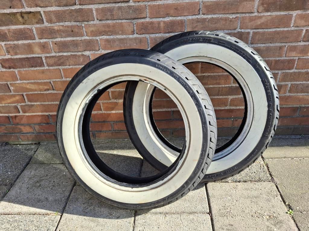 Harley davidson banden whitewall., Ophalen