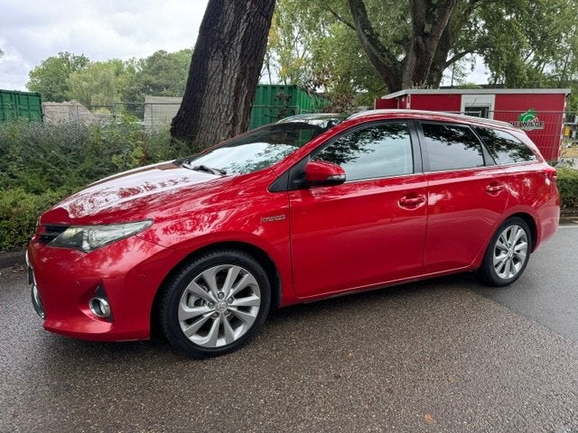 Toyota Auris Touring Sports 1.8 Hybrid Executive 1E Eigen. P, Euro 5, Gebruikt, Zwart, Leder en Stof