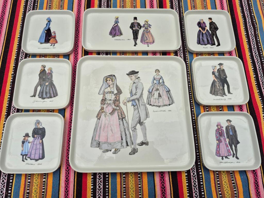 Vintage Villeroy & Boch Serveerset - Neder Klederdracht, Ophalen of Verzenden