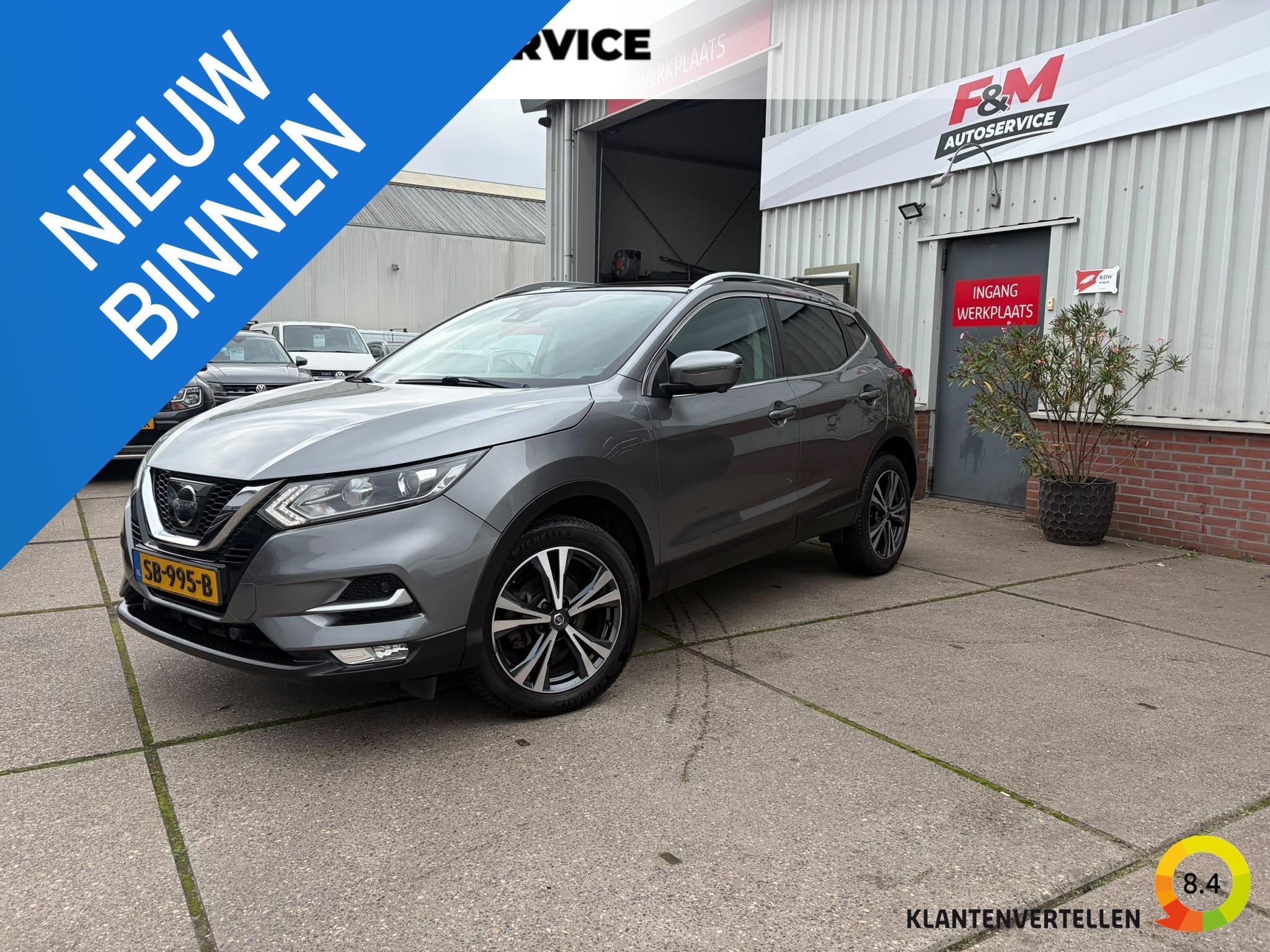 Nissan Qashqai 1.2 N-Connecta Clima, cruise, pano, 360, Auto's, Voorwielaandrijving, Stof, Gebruikt, Euro 6