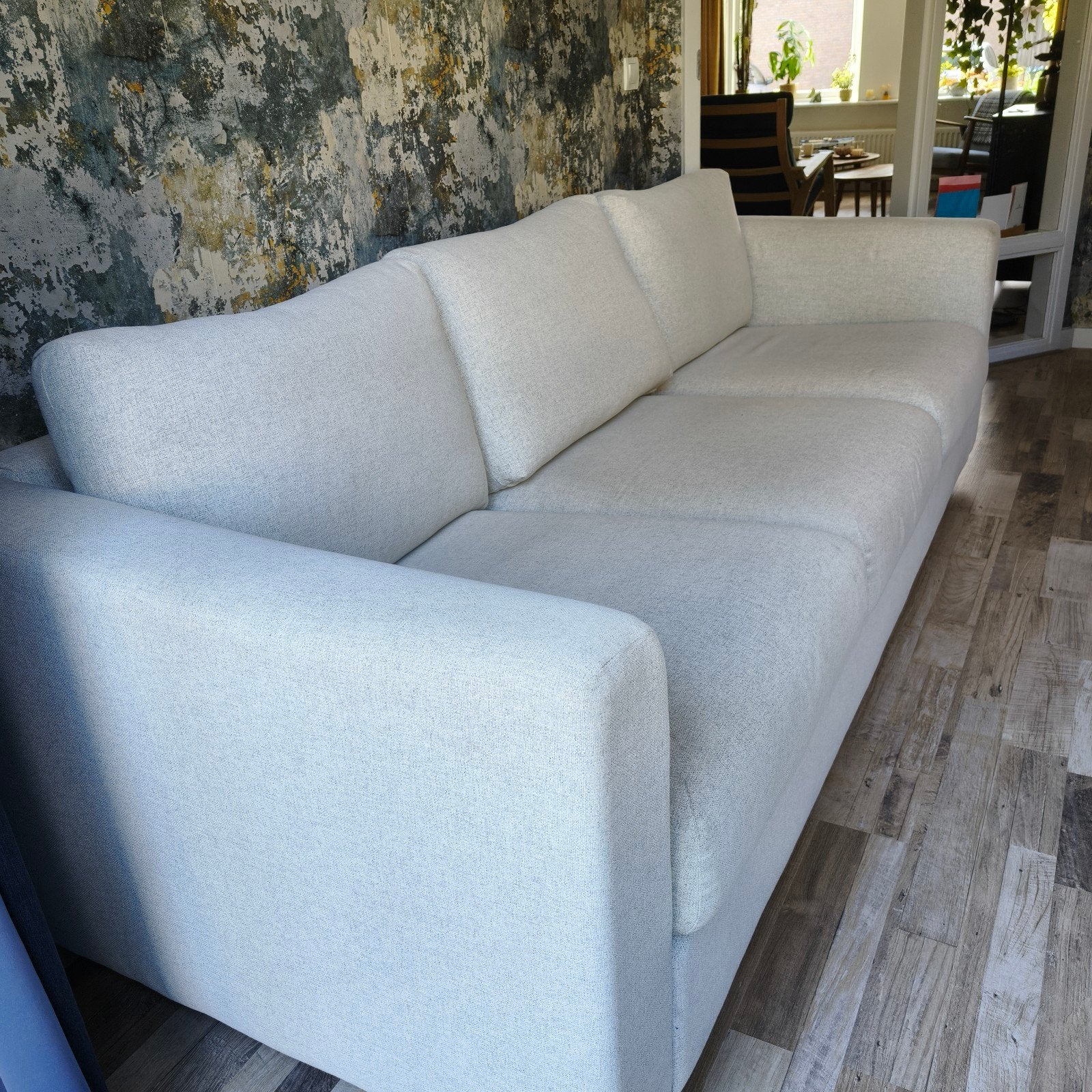 Ikea Vimle 3-zitsbank Gunnared beige, Ophalen, Modern, Scandinavisch, Driepersoons, 75 tot 100 cm
