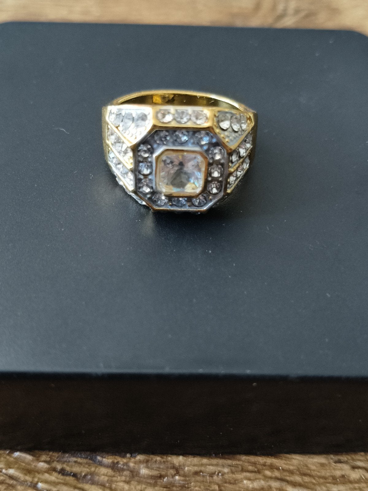 Heren Ring Nieuw Maat 21 met Merk Teken (S925), Met kristal, Overige materialen, 20 of groter, Heer