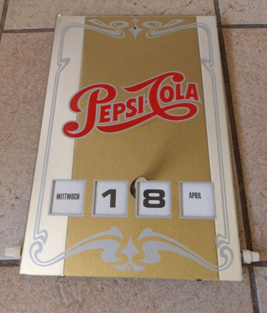 Pepsi Cola spiegel kalender Fritz Borsi, Ophalen of Verzenden