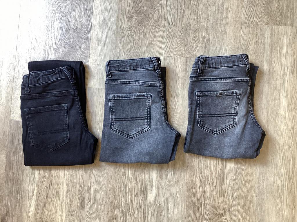 Set jongens jeans maat 134 merk Mango, Ophalen of Verzenden, Gebruikt, Jongen, Broek