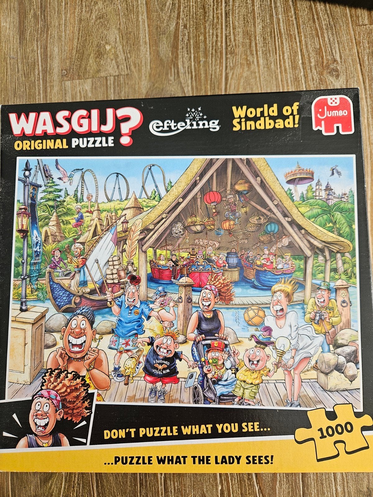 Wasgij? Efteling World of Sindbad 1000 stukjes puzzel, Ophalen, 500 t/m 1500 stukjes, Zo goed als nieuw, Legpuzzel