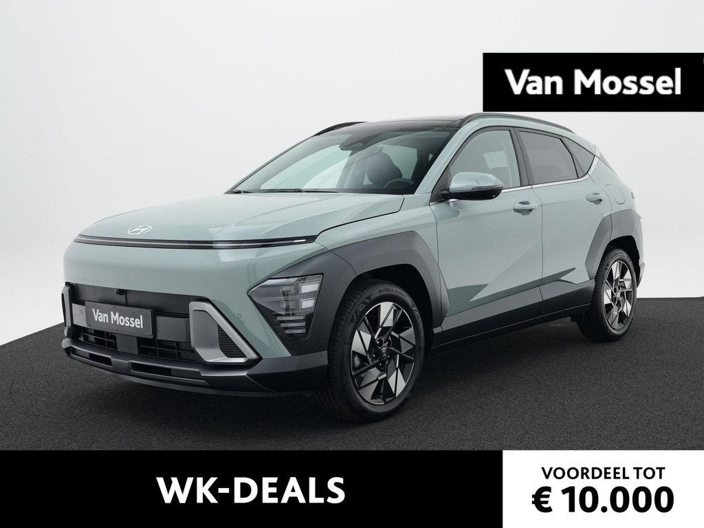 Hyundai Kona 1.6 GDI HEV Premium Sky | Stoel/Stuurverwarming, Auto's, Hyundai, 137 pk, Leder, Bedrijf, Nieuw