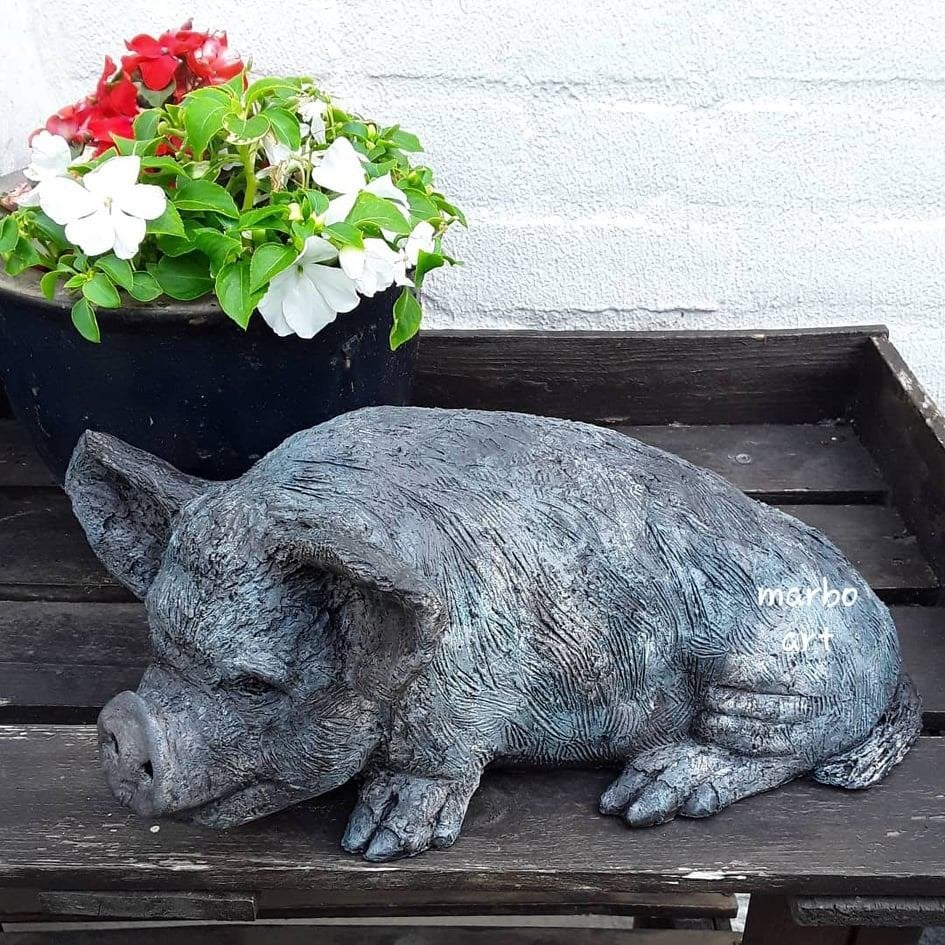 beeld kune varken, Ophalen