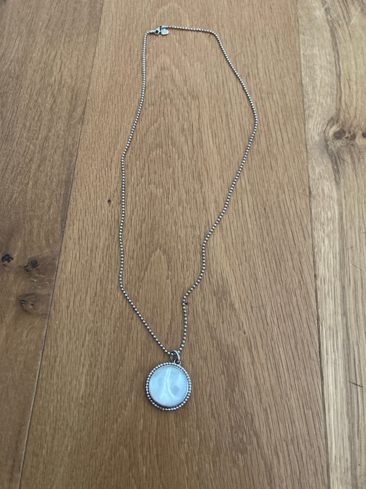 Zinzi tweekleurige hanger met ketting, Ophalen of Verzenden, Gebruikt, Zilver, Overige voorstellingen
