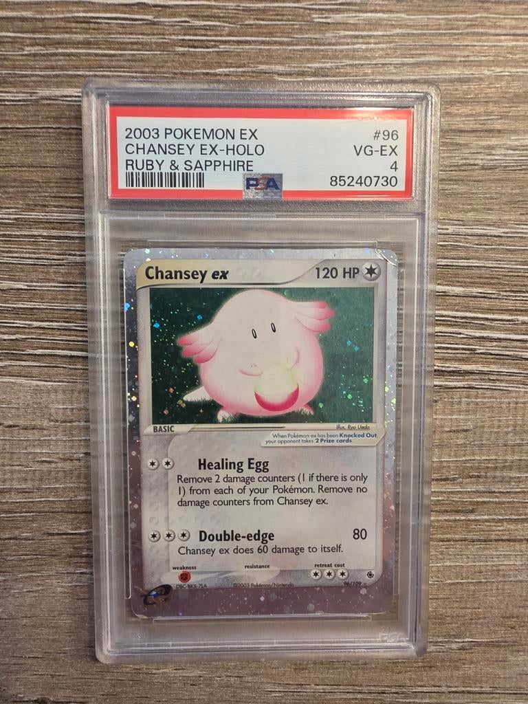 Pokemon Chansey EX #96 PSA4, Ophalen of Verzenden, Zo goed als nieuw