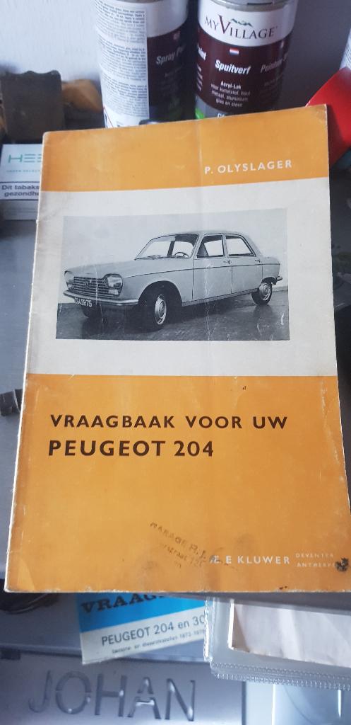 Vraagbaak voor uw Peugeot 204 (Z232-48), Auto diversen, Handleidingen en Instructieboekjes, Ophalen of Verzenden
