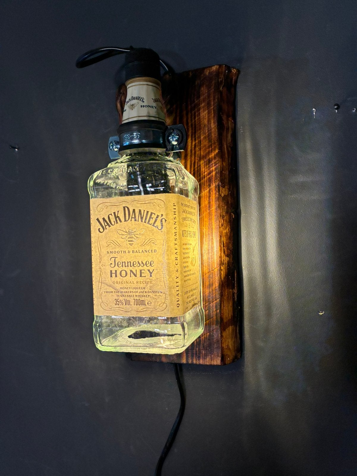 Jack Daniel’s honey Wandlamp, Met schakelaar, Nieuw, Wandlamp, Glas