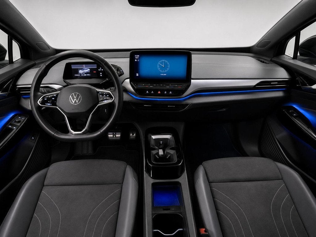 Volkswagen ID.4 Pro Business 77 kWh Warmtepomp Matrix Pano M, Auto's, Volkswagen, Automaat, Achterwielaandrijving, Gebruikt, Zwart